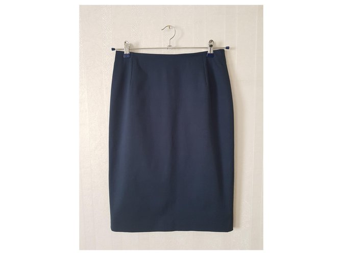 Max Mara die Röcke Blau Baumwolle  ref.133361