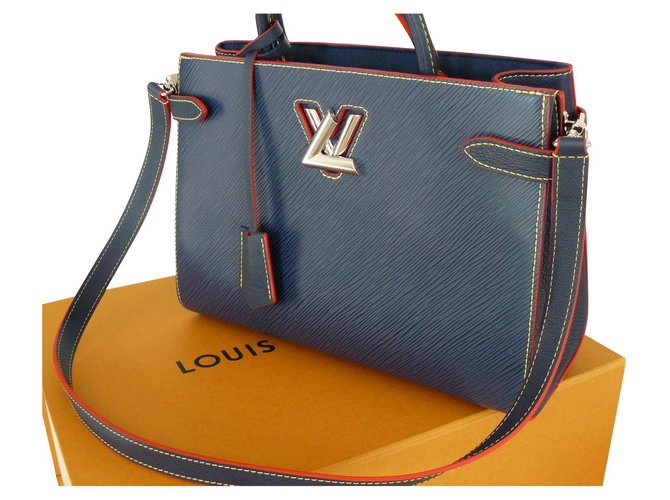 Twist Louis Vuitton Borse Blu Pelle  ref.133368