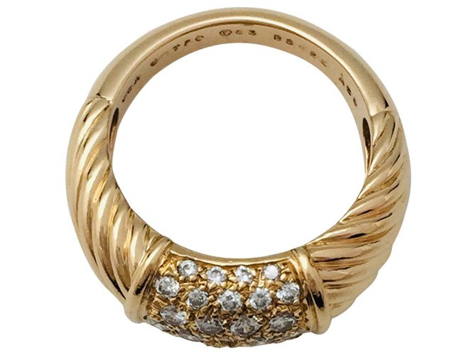 Van Cleef & Arpels ring, "Philippine", in yellow gold and diamonds. White gold  ref.133454
