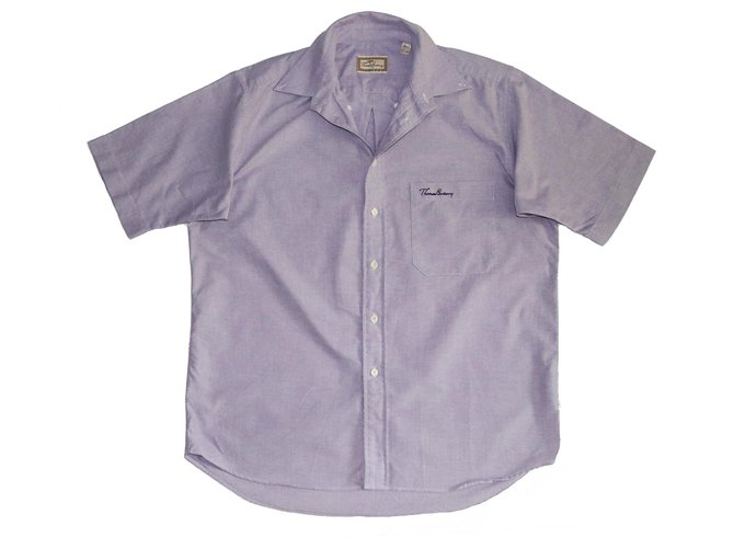 Thomas Burberry Camisetas Púrpura Algodón  ref.133496