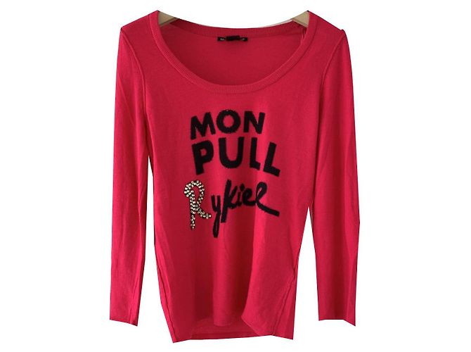 Sonia Rykiel pour H&M Fuchsia und schwarzer Pullover Sonia Rykiel x Hm Pink