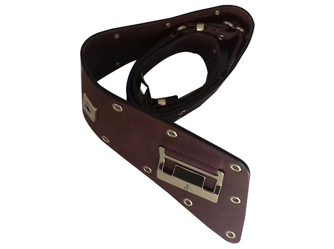 Christian Dior Dior street chic asymmetric belt Brown