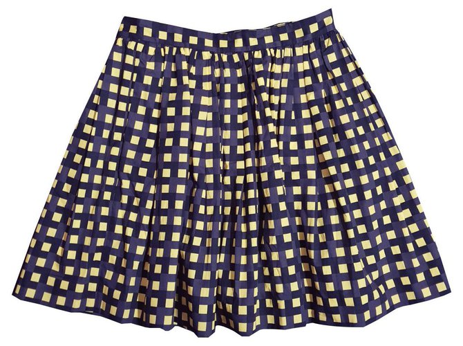 Msgm Skirts Black Yellow Cotton  ref.133623