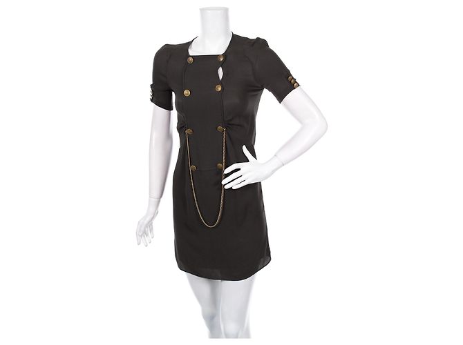 Vestido Maje de seda verde