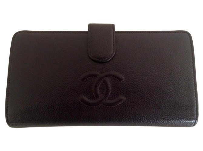 Chanel TIMELESS Roxo Couro  ref.133634