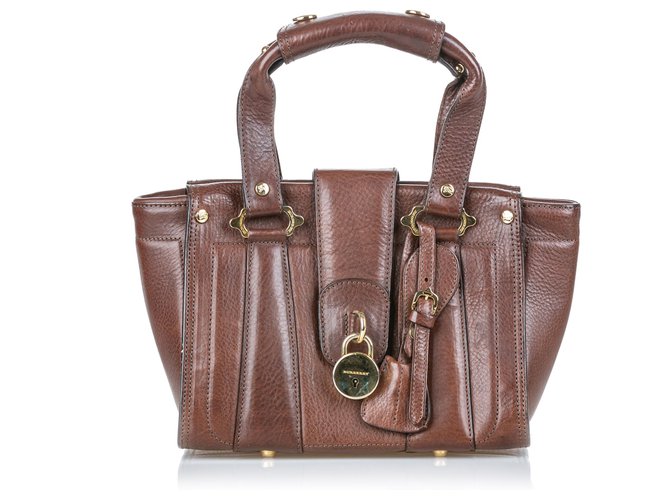 Burberry Brown Leather Handbag  ref.133731