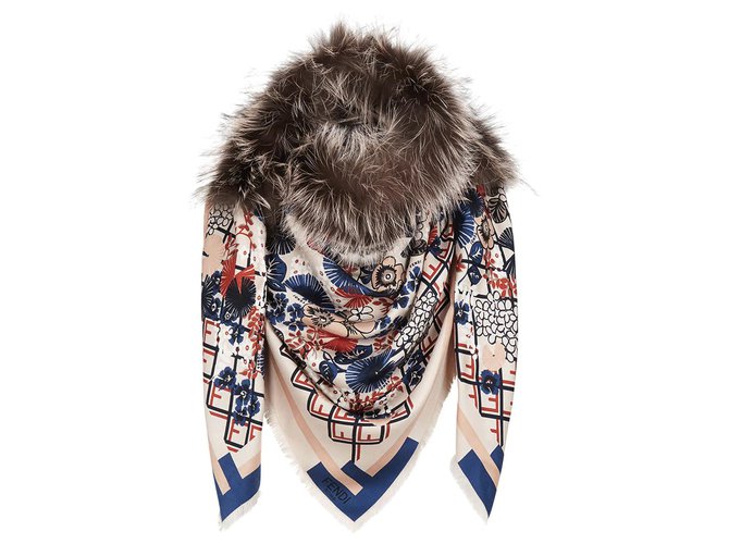 fendi scarf with fur