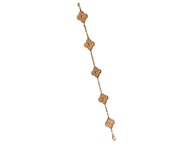Van Cleef & Arpels Vintage Rose Gold Alhambra Armband Golden Roségold  ref.133756