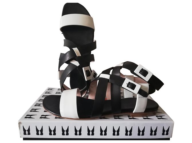 Sandali Moreschi Nero Bianco
