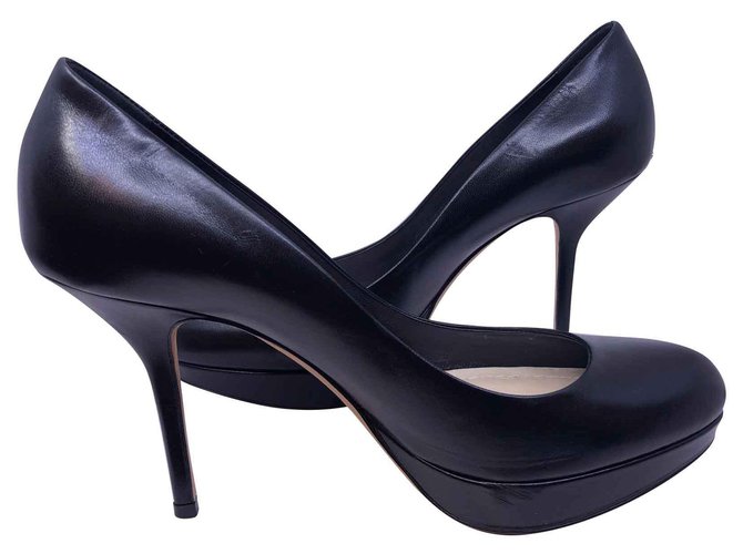 Christian Dior DIOR heels Black Leather  ref.133805