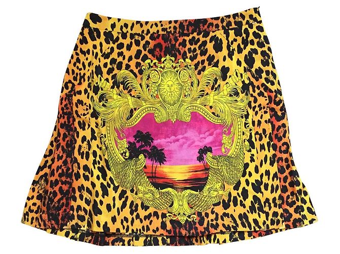 Versace For H&M Afueras Estampado de leopardo Seda