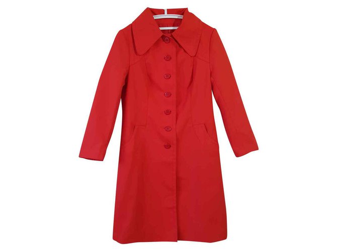 Autre Marque Coats, Outerwear Orange Cotton Polyester  ref.133856