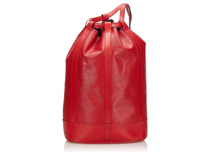 Louis Vuitton Red Epi Randonnee GM Leather  ref.133887