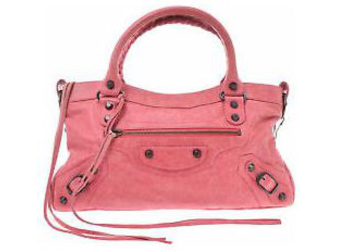 Balenciaga city Pink Leather  ref.133949
