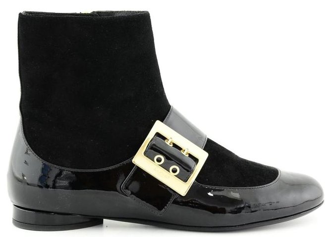 Lanvin zapatos nuevos Negro Cuero  ref.133988