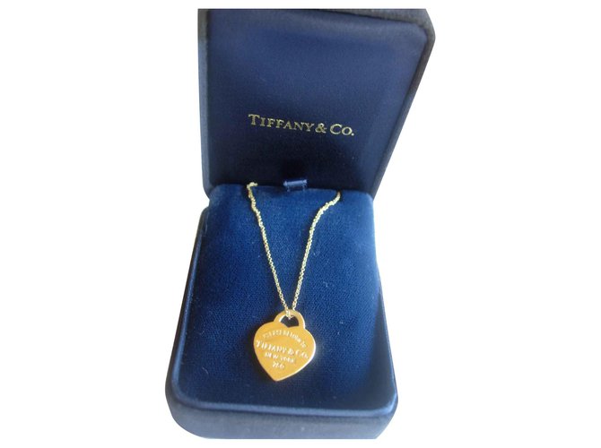 Tiffany & Co Necklace pe,DE,Return to Tiffany tifany in yellow gold 750/000 Golden  ref.133996