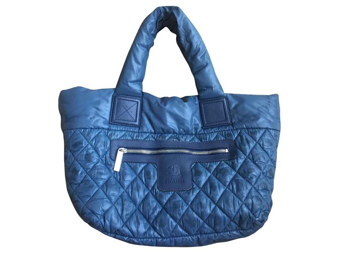 Chanel Cocoon Tasche Blau  ref.134000