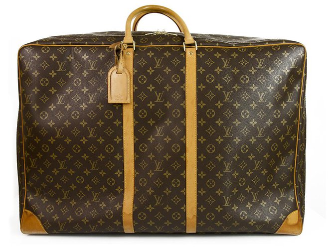 Louis Vuitton Sirius 70 Valise Monogram Canvas & Leather - voyage en bagages souple Marron  ref.134002