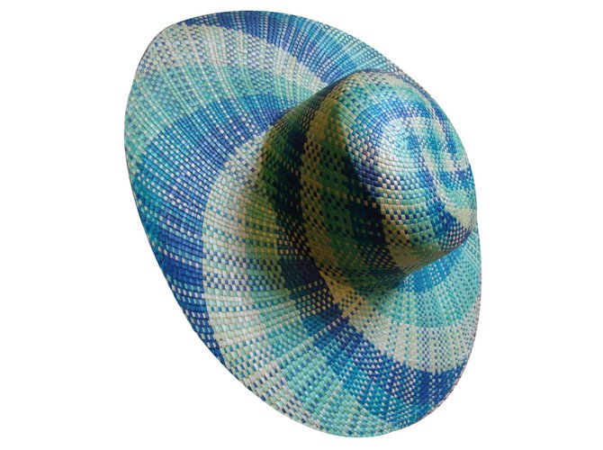Autre Marque cappello Multicolore Paglia  ref.134153