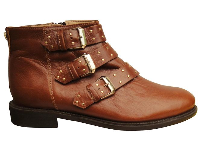Russell & Bromley bottines studded Russel & Bromley Marron clair