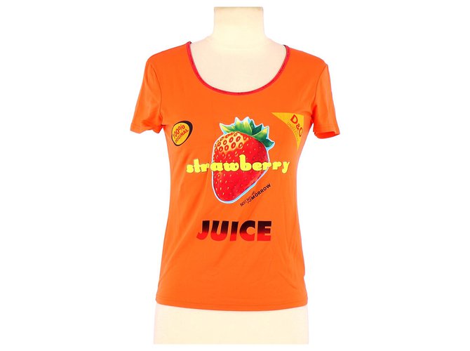 Dolce & Gabbana T-Shirt Orange Polyamid  ref.134248