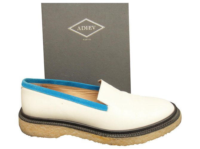 Adieu Farewell moccasins White Leather  ref.134258