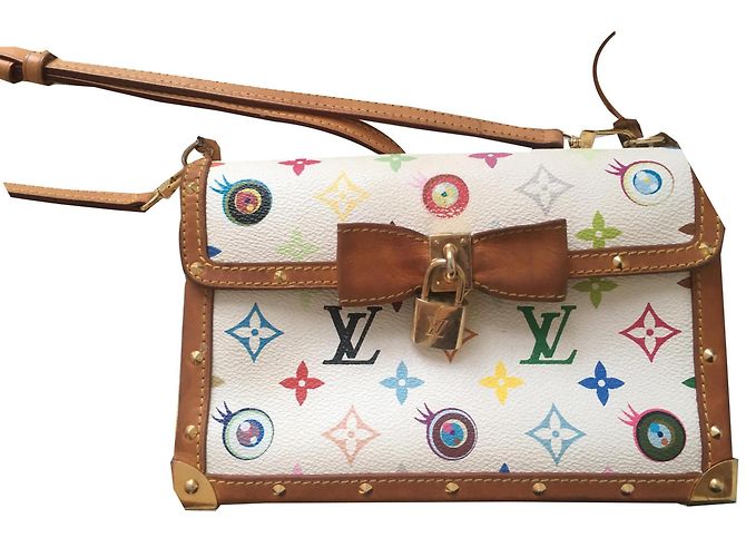 Louis Vuitton Eye Miss You Handtasche Leder Eggshell Aus weiß