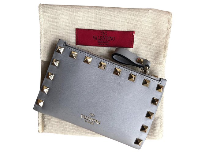 Valentino Wallets Light blue Leather  ref.134365