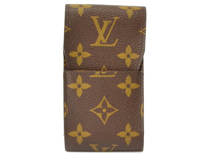 Louis Vuitton Cigarette Case Brown Cloth  ref.134499