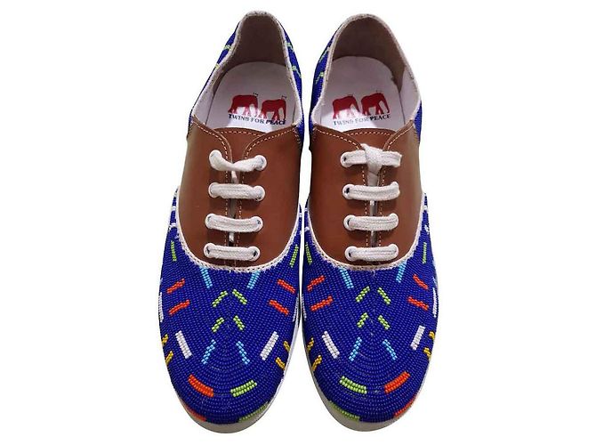 Autre Marque Twins For Peace Gacha Multiplay sneakers in pelle e perline Multicolore