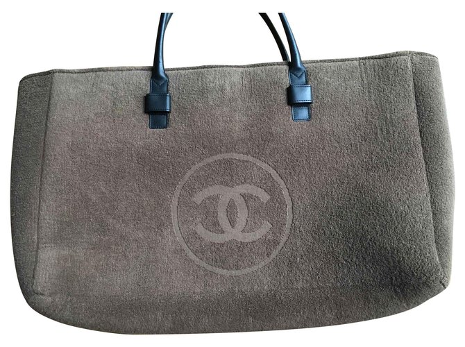 Chanel beach bag Brown Cloth  ref.134593