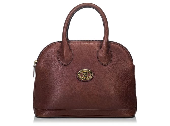 Burberry Brown Leather Handbag  ref.134684