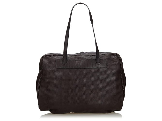 Fendi Brown Leather Business Bag Dark brown  ref.134702