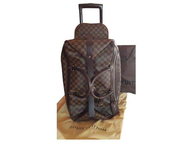 Louis Vuitton Eole 50 Damier ebony Leather Cloth ref.134827 - Joli Closet