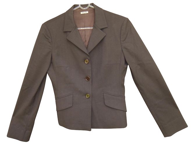 Miu Miu jacket chocolate color Dark brown