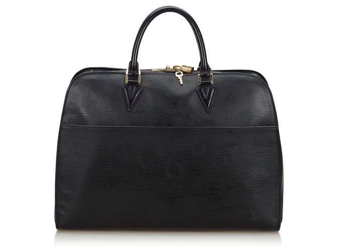 Louis Vuitton Black Epi Sorbonne Leather  ref.134869