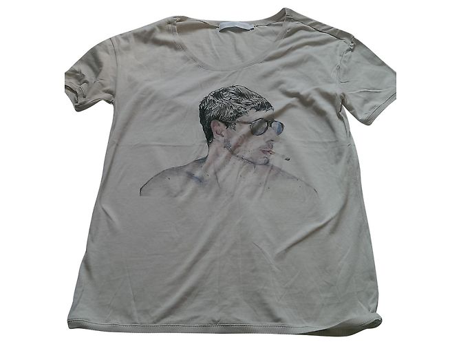 Autre Marque Camiseta Marc Gulden de algodão bege