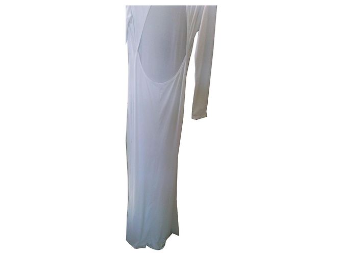 Vestido Underground blanco con espalda abierta