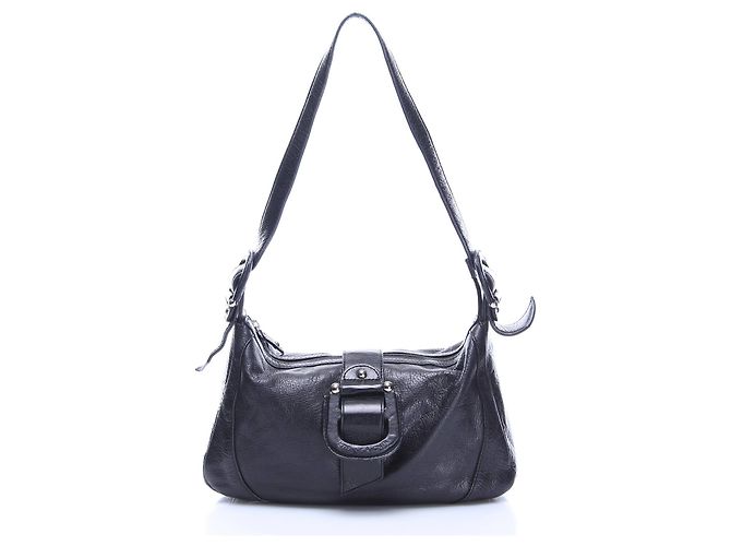 Bolsa de couro Aigner Etienne preta Preto