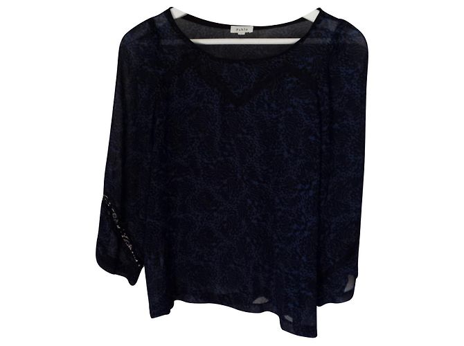 Camicetta Pablo De Gerard Darel Blu Notte con Pizzo Maniche 3/4 Blu navy