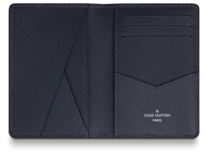 Louis Vuitton Mens Wallet Nouveau Cuir Bleu  ref.135154