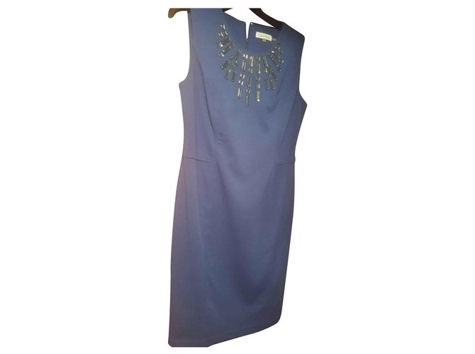 Calvin Klein Dresses Blue Polyester Rayon  ref.135172