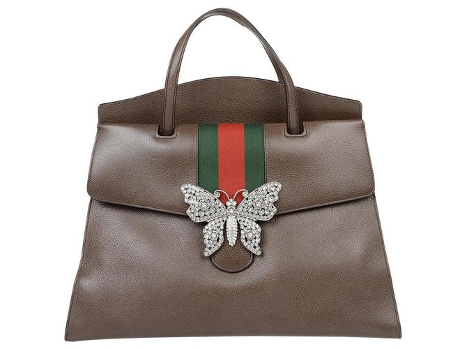 Gucci TOTEM handbag new Brown Leather  ref.135185