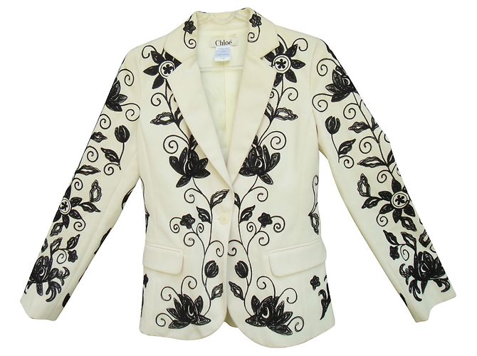 giacca Chloé interamente ricamata
