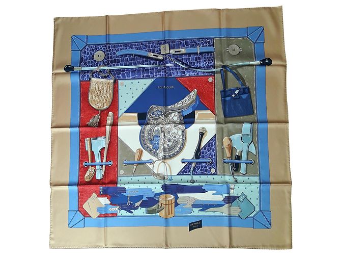 Hermès Tutto in pelle Blu