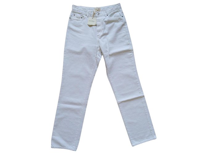 american vintage white jeans