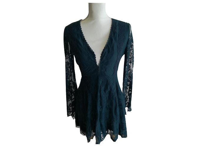 Vestido Free People de nylon azul