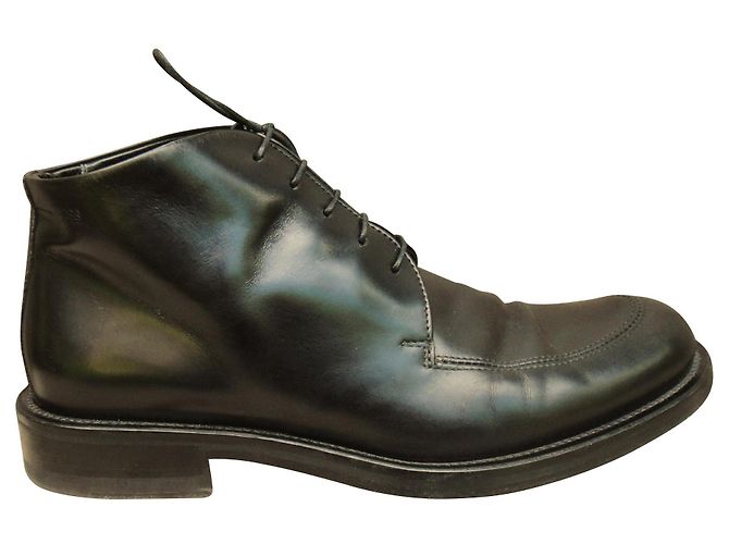 Hugo Boss Kent leather ankle boots black