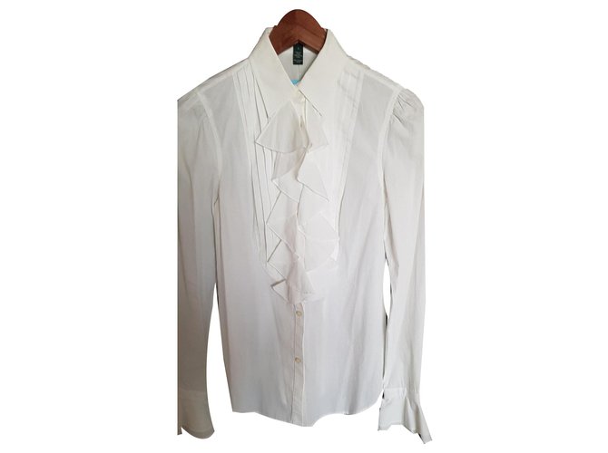 Ralph Lauren Long sleeves White Cotton  ref.135537
