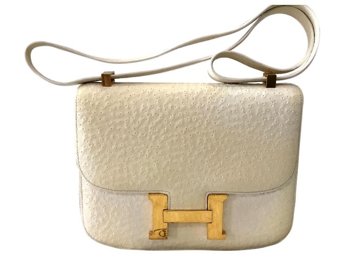 Hermès Constance Beluga Bianco Pelli esotiche